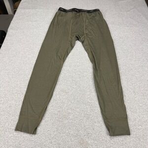 ColdPruf Mens 100% Merino Wool Base Layer Thermal Leggings Green Medium